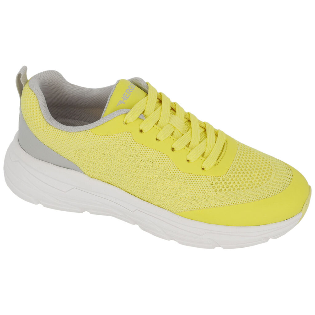 H3800 – Scarpa da donna con plantare estraibile – Tessuto Giallo