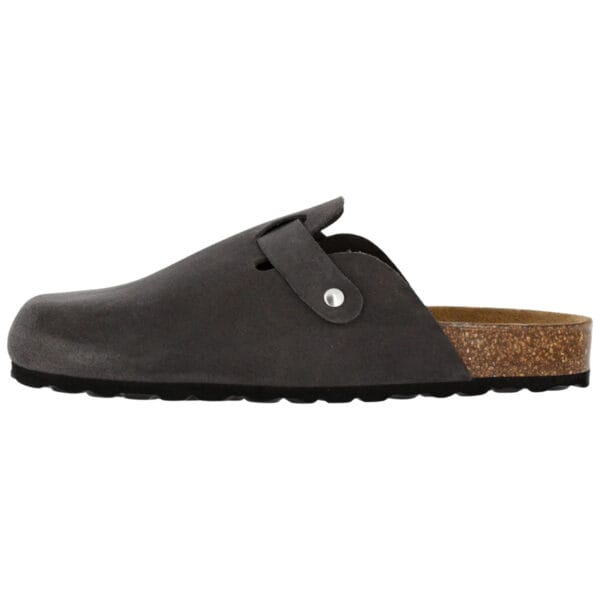 450 - Ciabatta con fondo in sughero 100 % natural kork - Camoscio Antracite - immagine 5