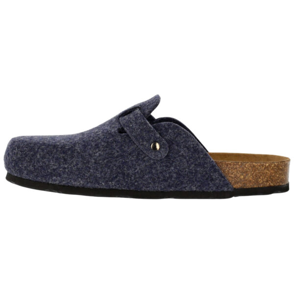 450 - Ciabatta con fondo in sughero 100 % natural kork - Felt Blu - immagine 5