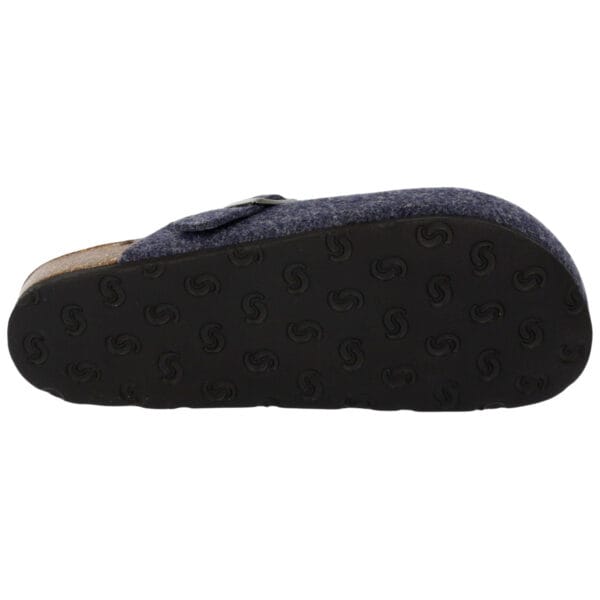 450 - Ciabatta con fondo in sughero 100 % natural kork - Felt Blu - immagine 7