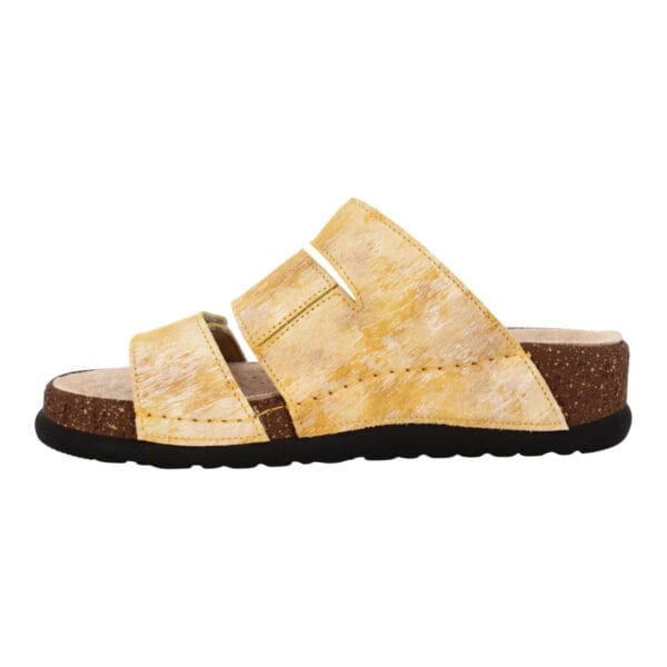S1821 - Ciabatta in pelle dal design contemporaneo e moderno - Papiro Giallo - immagine 7