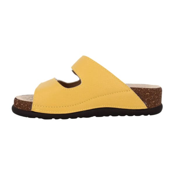 S1822 - Ciabatta in pelle dal design contemporaneo e moderno - Koala Giallo - immagine 8