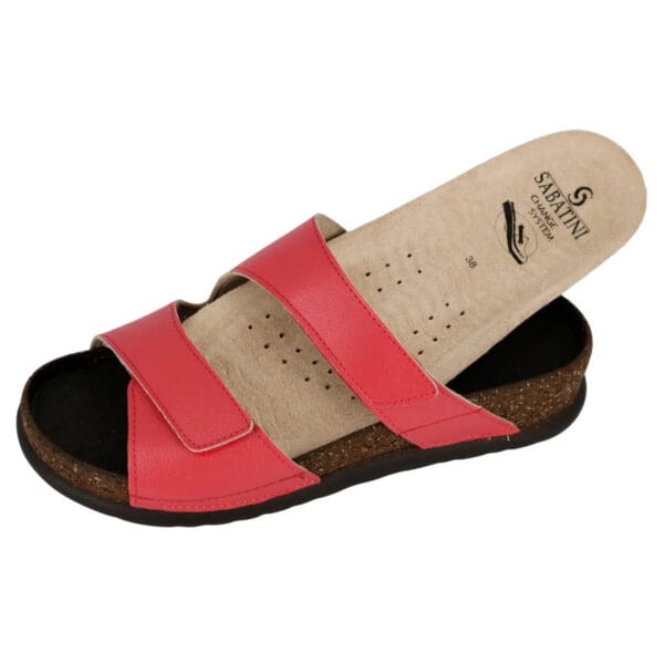 S1834 - Ciabatta in pelle dal design contemporaneo e moderno - Koala Rosso - immagine 3