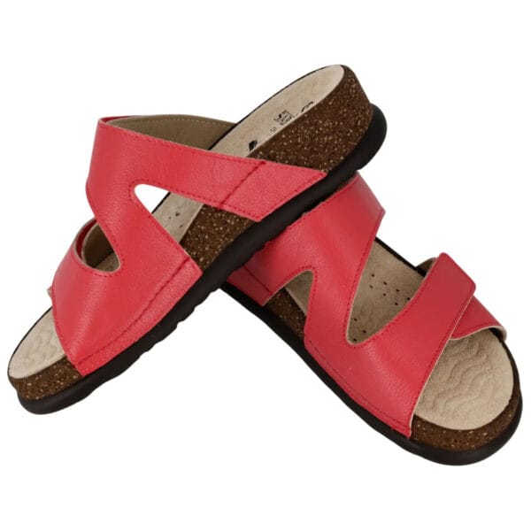 S1834 - Ciabatta in pelle dal design contemporaneo e moderno - Koala Rosso - immagine 8