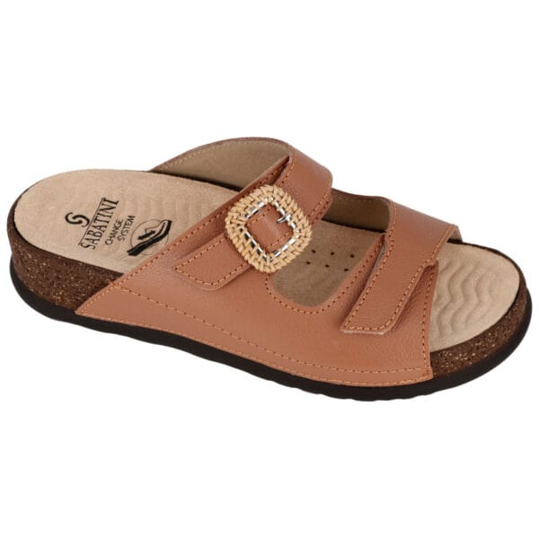 S1822 - Ciabatta in pelle dal design contemporaneo e moderno - Koala Cuoio