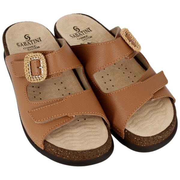 S1822 - Ciabatta in pelle dal design contemporaneo e moderno - Koala Cuoio - immagine 3