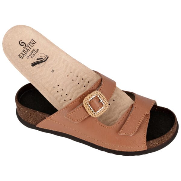 S1822 - Ciabatta in pelle dal design contemporaneo e moderno - Koala Cuoio - immagine 4