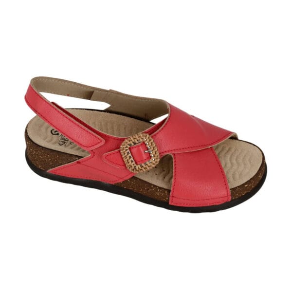 S1833 - Sandalo in pelle dal design contemporaneo e moderno - Koala Rosso